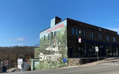 The Port Carling Mural - a Large Mural on the Exterior of a Building in Downtown Port Carling