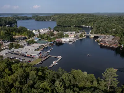 Aerial View of Port Carling