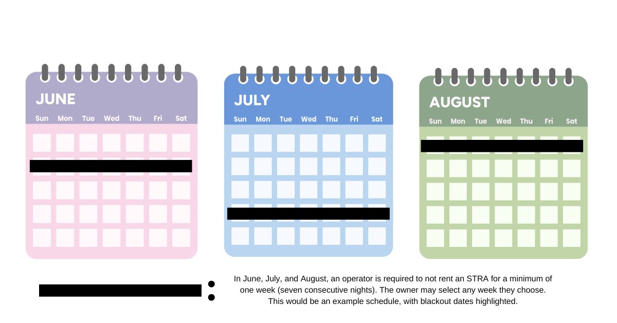 calendar with examples of rentals