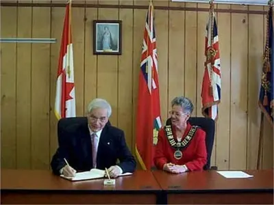 Lieutenant Governer James Bartleman and Mayor