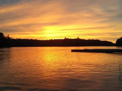 Moon River at Sunset