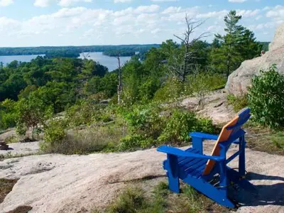 Huckleberry Rock Lookout with a Muskoka Chair 